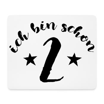 Ich bin schon 2, Zwei, Kindergeburtstag - Mousepad (Querformat) - Weiß - Vorne