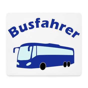 Busfahrer Design - Mousepad (Querformat) - Weiß - Vorne