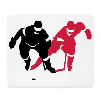 Hockey - Tapis de souris (format paysage) - blanc - Devant