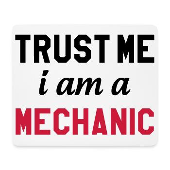 Trust me I am a Mechanic - Tapis de souris (format paysage) - blanc - Devant