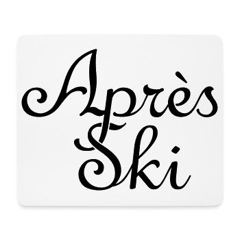 Wintersport Après-Ski - Mousepad (Querformat) - Weiß - Vorne