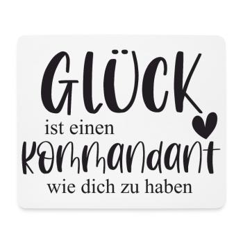 Kommandant Freiwillige Feuerwehr Ehrenamt Geschenk - Mousepad (Querformat) - Weiß - Vorne