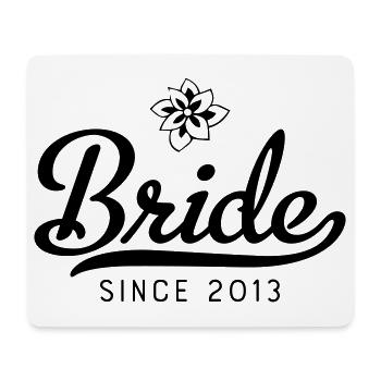 Bride since 2013 - Mouse Pad (horizontal) - white - Front