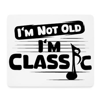 klassische Musik lustige Sprüche Illustration Logo - Mousepad (Querformat) - Weiß - Vorne