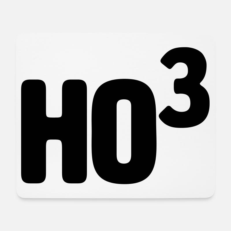 Ho3 - Ho Ho Ho - Mousepad (Querformat) - Weiß