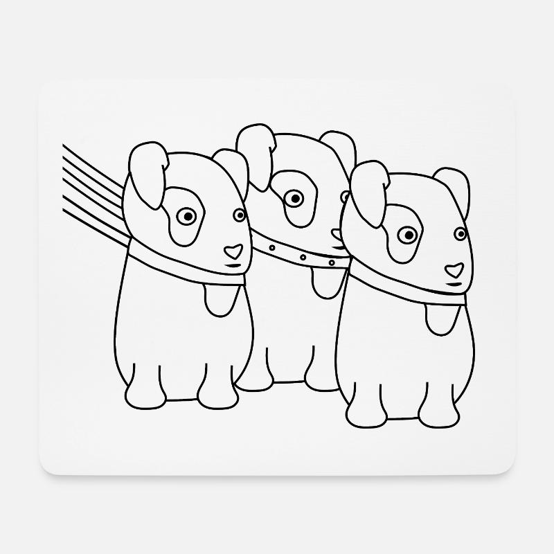 Russell Gang - Tapis de souris (format paysage) - blanc