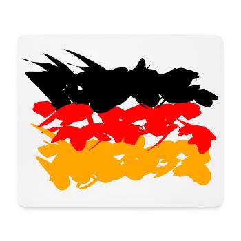 Deutschland Flagge Graffiti Design - Mousepad (Querformat) - Weiß - Vorne