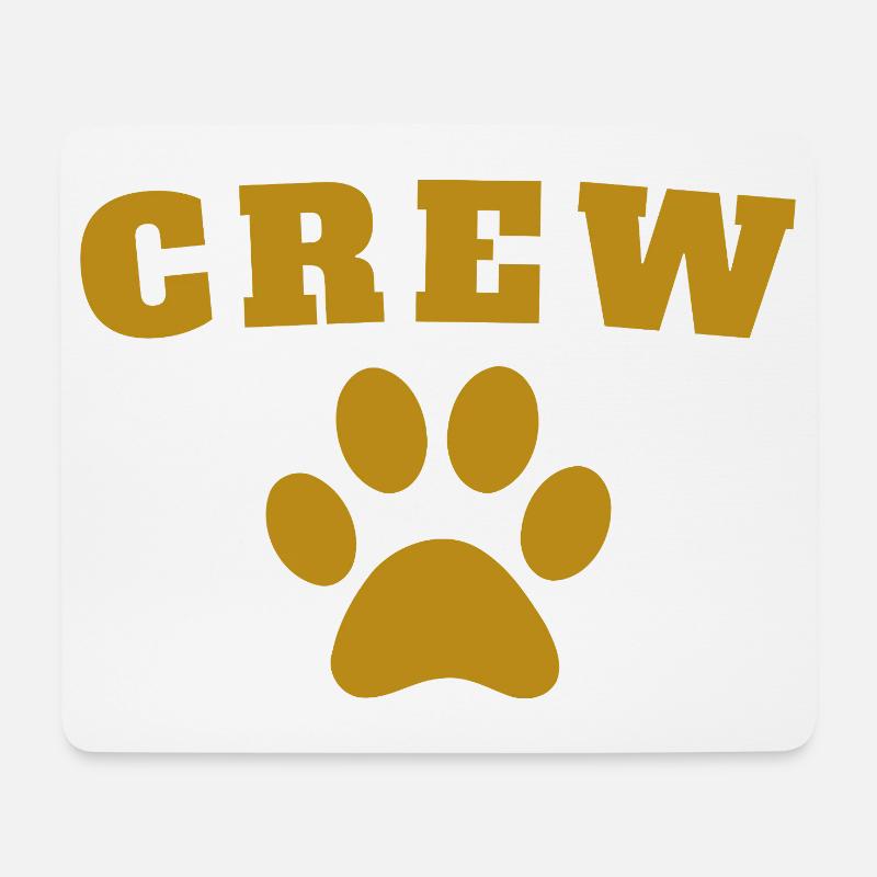 Crew Dog - Mousepad (Querformat) - Weiß