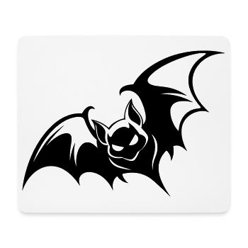 Bat Gothic Logo - Mouse Pad (horizontal) - white - Front