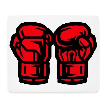 Symbole des gants de boxe Boxe - Tapis de souris (format paysage) - blanc - Devant