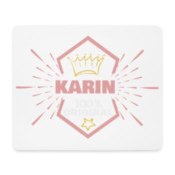 Karin originale - Tapis de souris (format paysage) - blanc - Devant