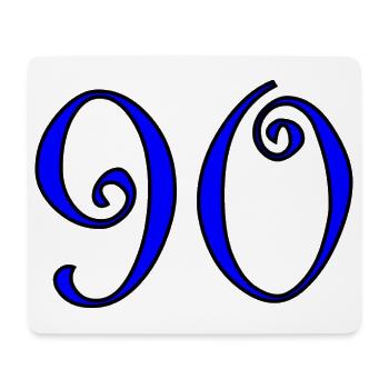 90. 90 YEARS. 90th ANNIVERSARY. 90 YEARS ANNIVERSARY. - Mouse Pad (horizontal) - white - Front
