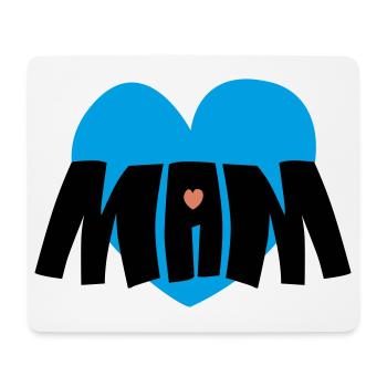 Mama-Herz - Mousepad (Querformat) - Weiß - Vorne