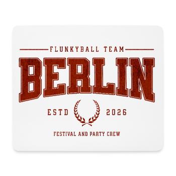 Flunkyball Profi Team Berlin Classic Shirt - Mouse Pad (horizontal) - white - Front