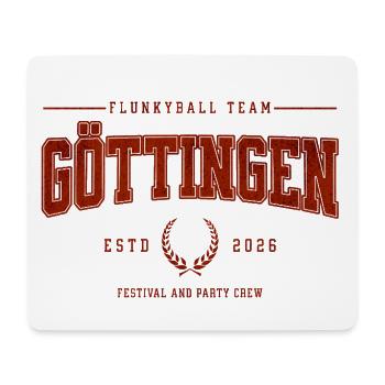 Flunkyball Profi Team Göttingen Vintage Shirt - Mousepad (Querformat) - Weiß - Vorne