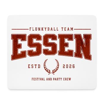 Flunkyball Profi Team Essen Vintage Shirt - Mousepad (Querformat) - Weiß - Vorne