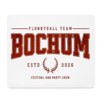 Flunkyball Profi Team Bochum Vintage Shirt - Mousepad (Querformat) - Weiß - Vorne