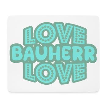 Berufung Bauherr - Mousepad (Querformat) - Weiß - Vorne