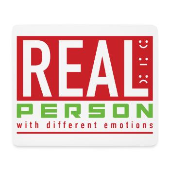 Real Person - Mousepad (Querformat) - Weiß - Vorne