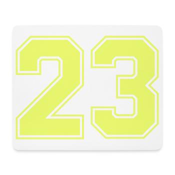 Neon 23 Retro Bold - Mousepad (Querformat) - Weiß - Vorne