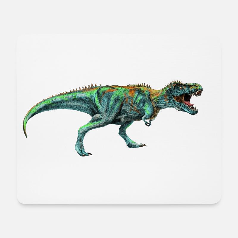 Dinosaurier - Mousepad (Querformat) - Weiß
