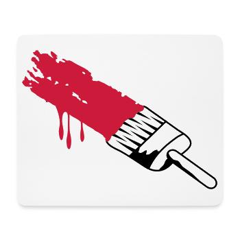 A brush with color - Mouse Pad (horizontal) - white - Front