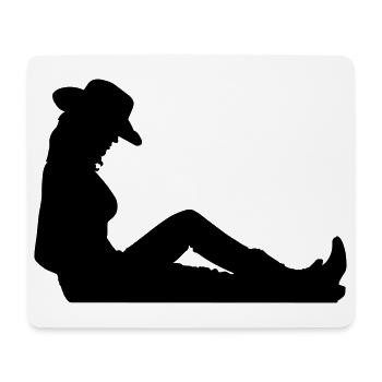 usa fille - Tapis de souris (format paysage) - blanc - Devant
