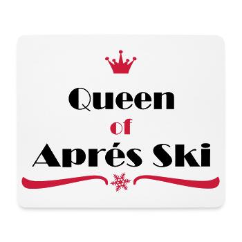 Apres Ski Reine - Tapis de souris (format paysage) - blanc - Devant