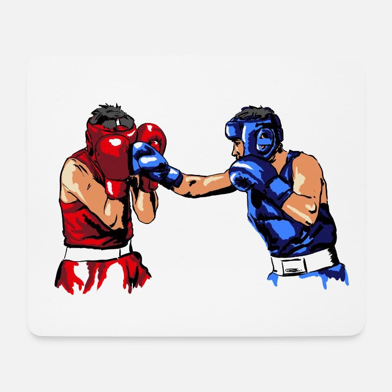Boxing - Mousepad (Querformat) - Weiß
