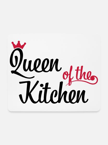 Queen of the Kitchen - Mousepad (Querformat) - Weiß