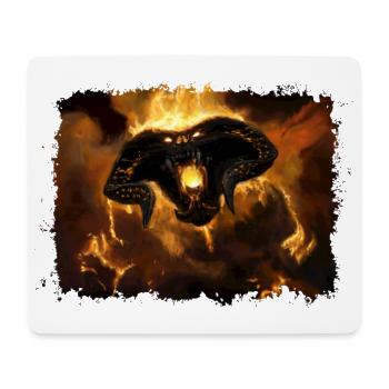BALR0G Monstre De Feu - Tapis de souris (format paysage) - blanc - Devant