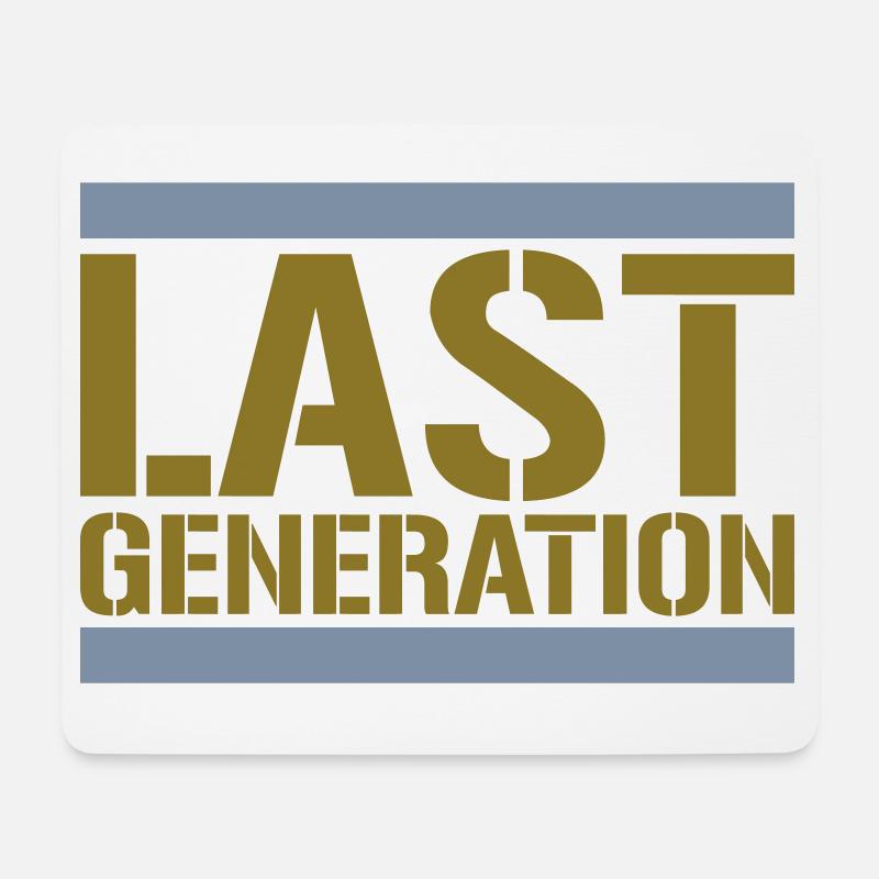 Letzte Generation | Farben änderbar - Mousepad (Querformat) - Weiß