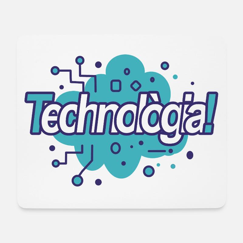 Technologie - Tapis de souris (format paysage) - blanc