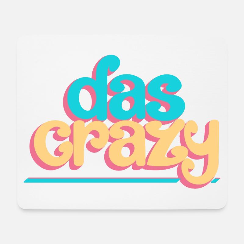 Das crazy - Mousepad (Querformat) - Weiß