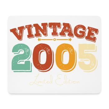 2005 Geburtstag Vintage Retro geboren im Jahr 2005 Geschenk - Mousepad (Querformat) - Weiß - Vorne