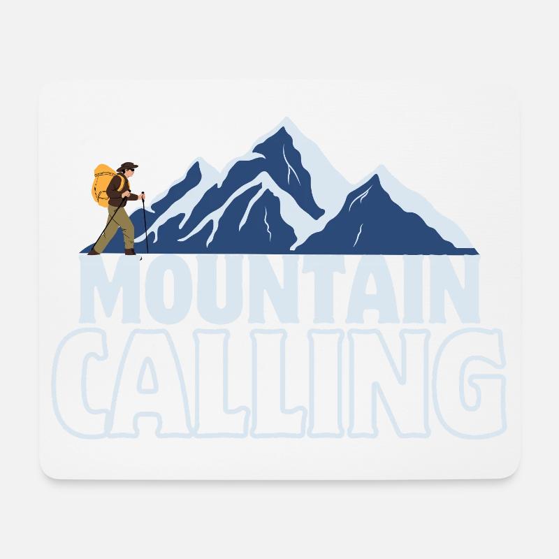 Bergruf Hiking - Mouse Pad (horizontal) - white