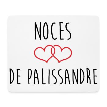 Rosewood Wedding 65 Years Union - Mouse Pad (horizontal) - white - Front