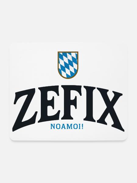 ZEFIX Bavarian Crest - Mousepad (Querformat) - Weiß