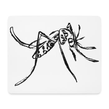 Black Mosquito – Instecte Illustration - Mouse Pad (horizontal) - white - Front