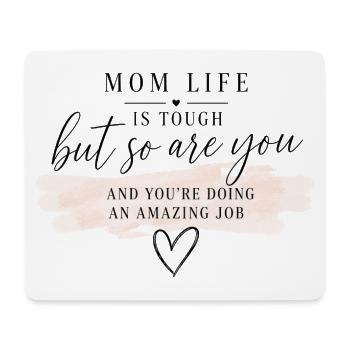 Amazing Job Pink Quote - Mouse Pad (horizontal) - white - Front