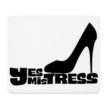 Ja, Herrin Stiletto Heel - Mousepad (Querformat) - Weiß - Vorne