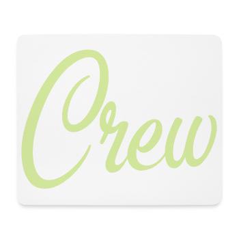Crew Script Pastellgrün - Mousepad (Querformat) - Weiß - Vorne