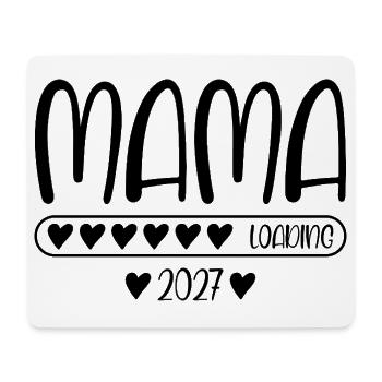 Mama 2027 Loading Baby Schwangerschaft verkünden - Mousepad (Querformat) - Weiß - Vorne