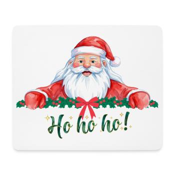Ho Ho Ho Weihnachtsmann - Mousepad (Querformat) - Weiß - Vorne