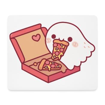 Süßer Geist liebt es, Peperoni-Pizza zu essen - Mousepad (Querformat) - Weiß - Vorne
