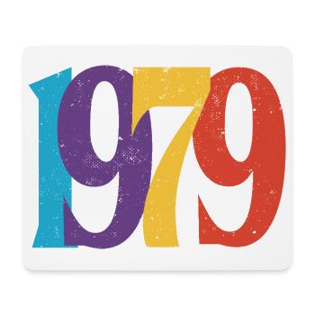 Geboren 1979 Geburtstagsgeschenk Geburtstag 79 - Mousepad (Querformat) - Weiß - Vorne