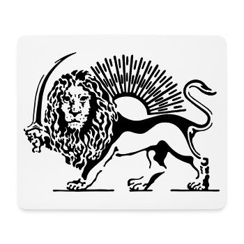 Shir O Khorshid - Sonne und Löwe - Mousepad (Querformat) - Weiß - Vorne