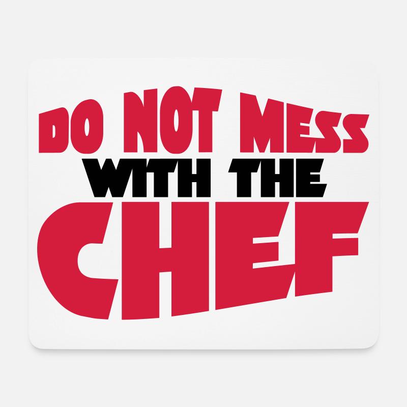 Chef - Mousepad (Querformat) - Weiß