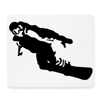 snowboarder - Mouse Pad (horizontal) - white - Front