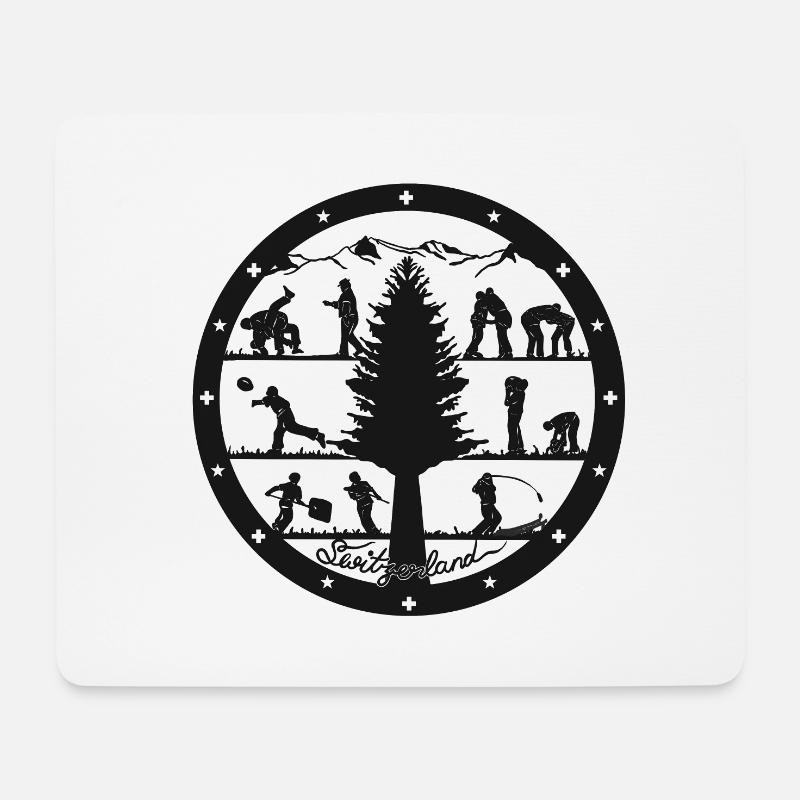 Schwingfest - Mousepad (Querformat) - Weiß